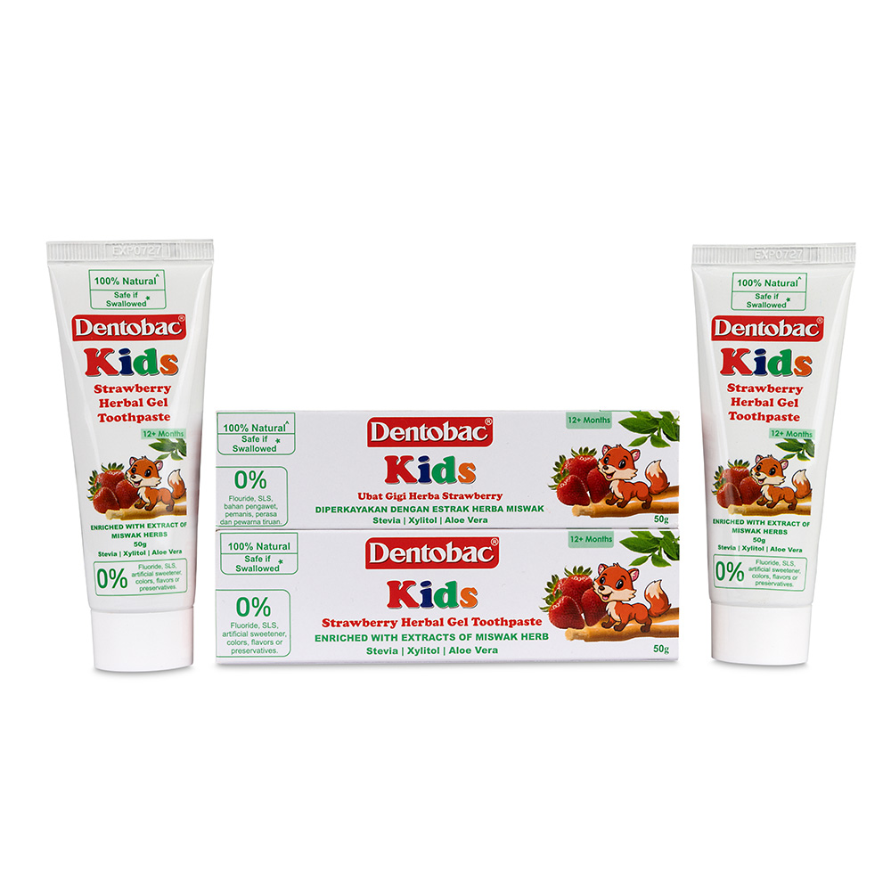 Dentobac Kids Strawberry Herbal Gel Toothpaste for 1+ years