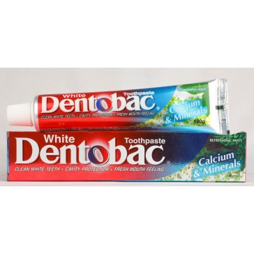 Dentobac white calcium and minerals toothpaste 100g