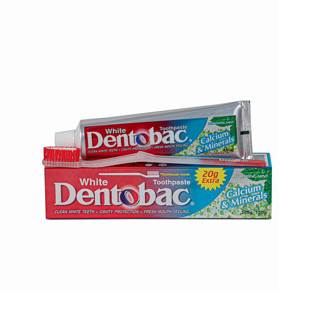 Dentobac white calcium and minerals toothpaste 150g